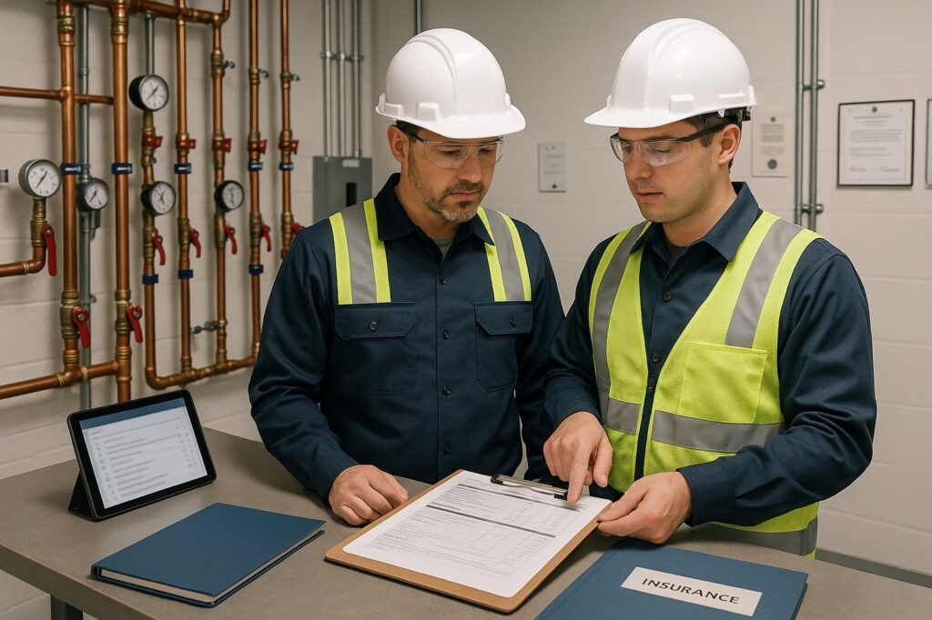 installation of tankless water heater by technicians | GPS: 49.105414, -122.578565