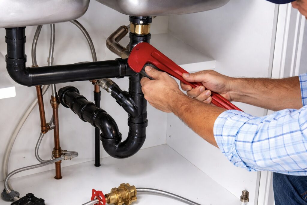 fixing pipes under sink peace arch plumbing service