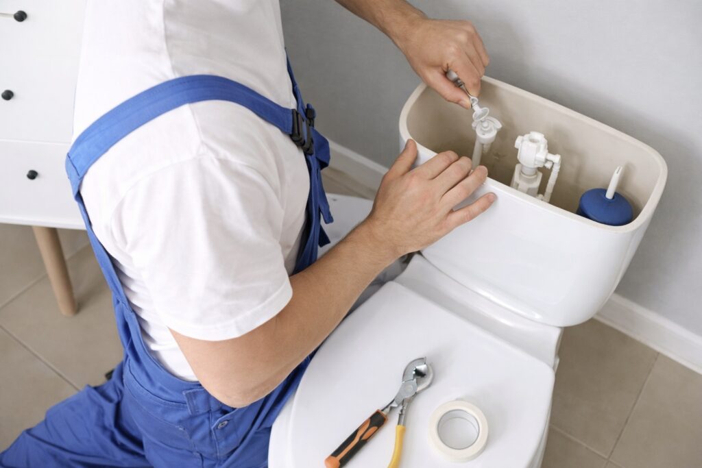 toilet repair service peace arch plumbing professional